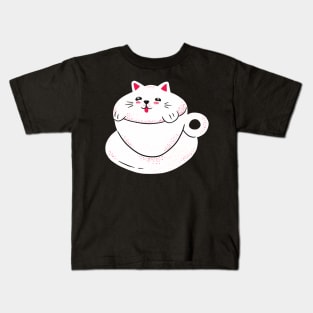 Coffee Cat Kids T-Shirt